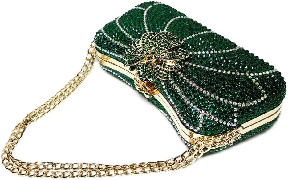 Rhinestone Evening Clutch Purses Women 2025 Crystal Diamond Glitter Sparkly Handbag Weddings Party Prom Purses
