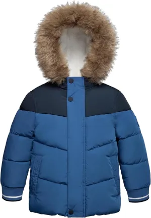 Rokka&Rolla Toddler Boys' Water-Resistant Sherpa Fleece Lined Puffer Jacket Winter Parka Coat