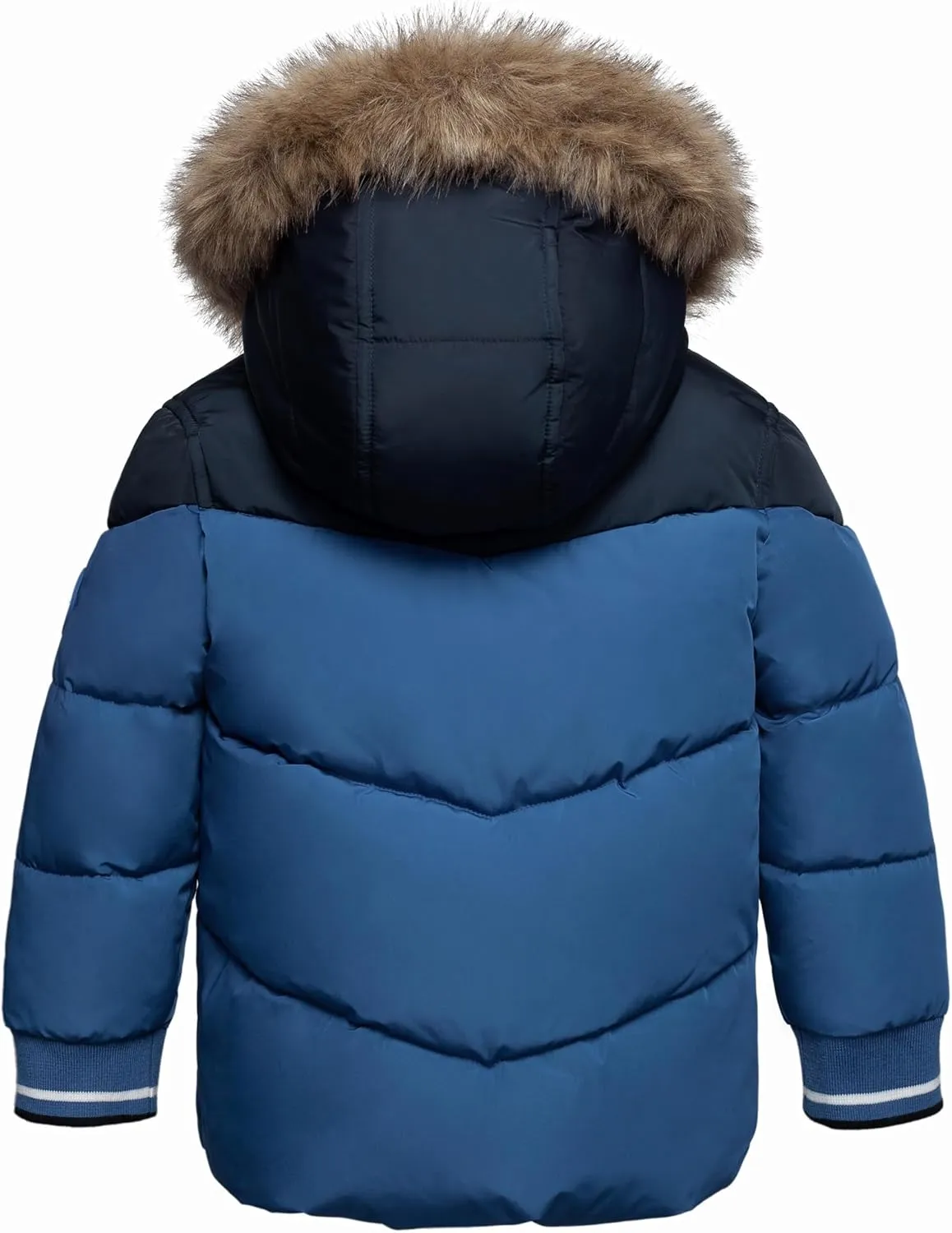 Rokka&Rolla Toddler Boys' Water-Resistant Sherpa Fleece Lined Puffer Jacket Winter Parka Coat