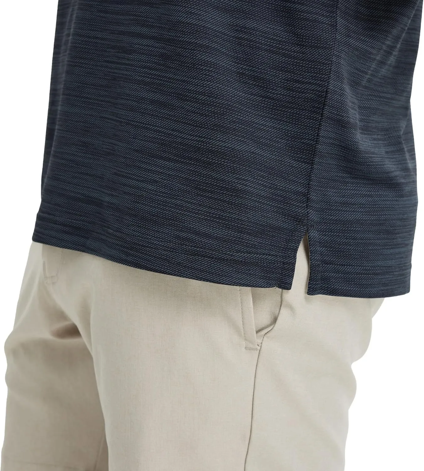 Rouen Polo Shirts for Men Dry Fit Performance Moisture Wicking Casual Jacquard Heather Collared Mens Golf Shirts Short Sleeve