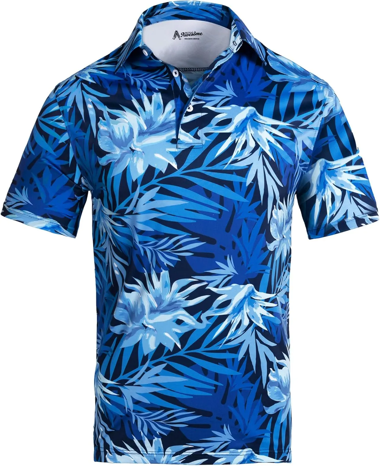 Royal & Awesome Golf Shirts for Men, Golf Polos for Men, Crazy and Funny Shirts for Men's, Bright, Colorful Design