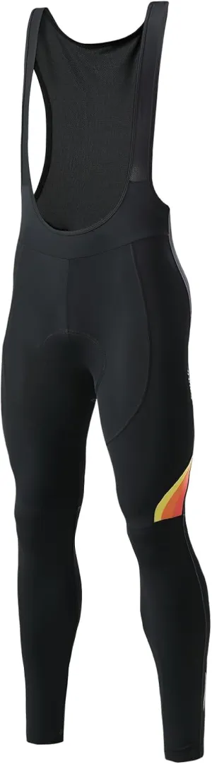 Santic Cycling Bib Tights Men Padded Cycling Bib Pants Long Padded with Pocket
