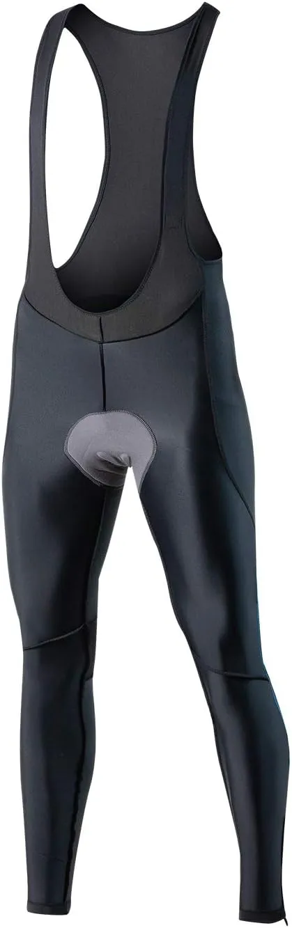 Santic Cycling Bib Tights Men Padded Cycling Bib Pants Long Padded with Pocket