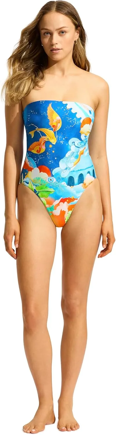 Seafolly Women's Dd Cup Bandeau One Piece Swimsuit