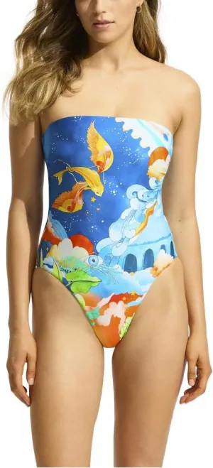 Seafolly Women's Dd Cup Bandeau One Piece Swimsuit