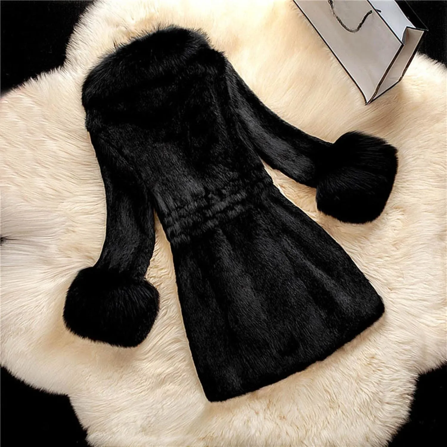 SHAOBGE Womens Jackets Fall Women Lady Coat Winter Warm Long Sleeve Solid Outwear Coat Plush Jacket Warm Fleece Tops for