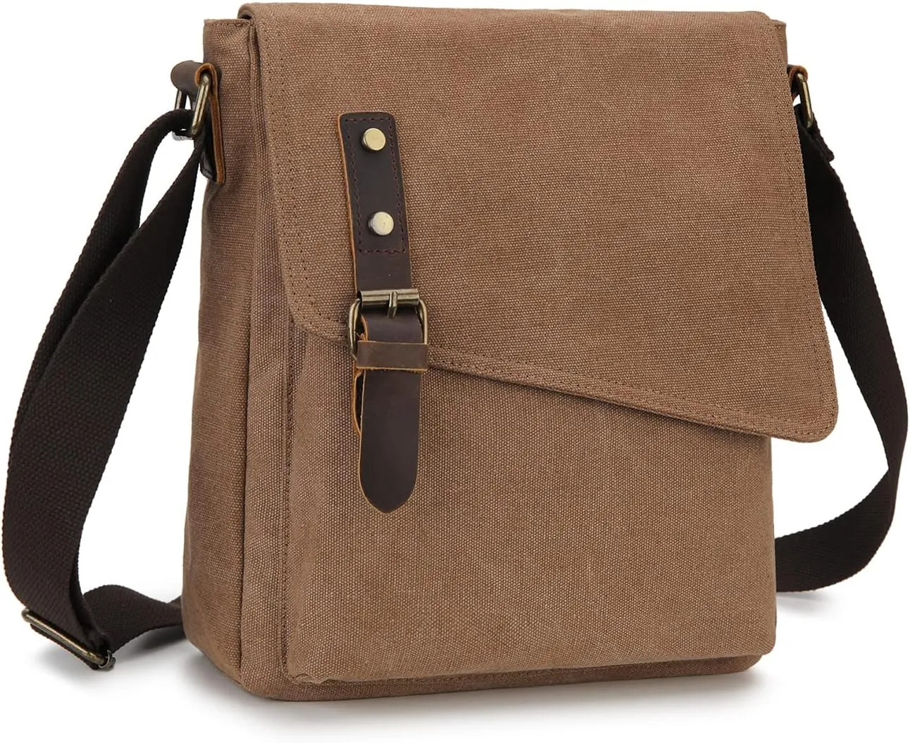 Small Messenger Bag,VONXURY Water Resistant Shoulder Bag Canvas Crossbody Purse for Women Men