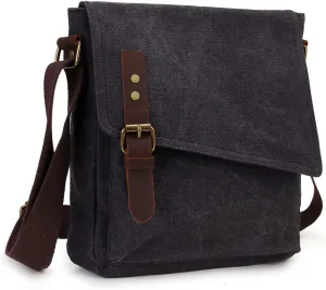 Small Messenger Bag,VONXURY Water Resistant Shoulder Bag Canvas Crossbody Purse for Women Men