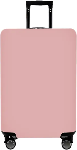 Solid color suitcase protector, simple and generous stretch fabric suitcase dust cover for 18-32 inch suitcase (Pink, S)