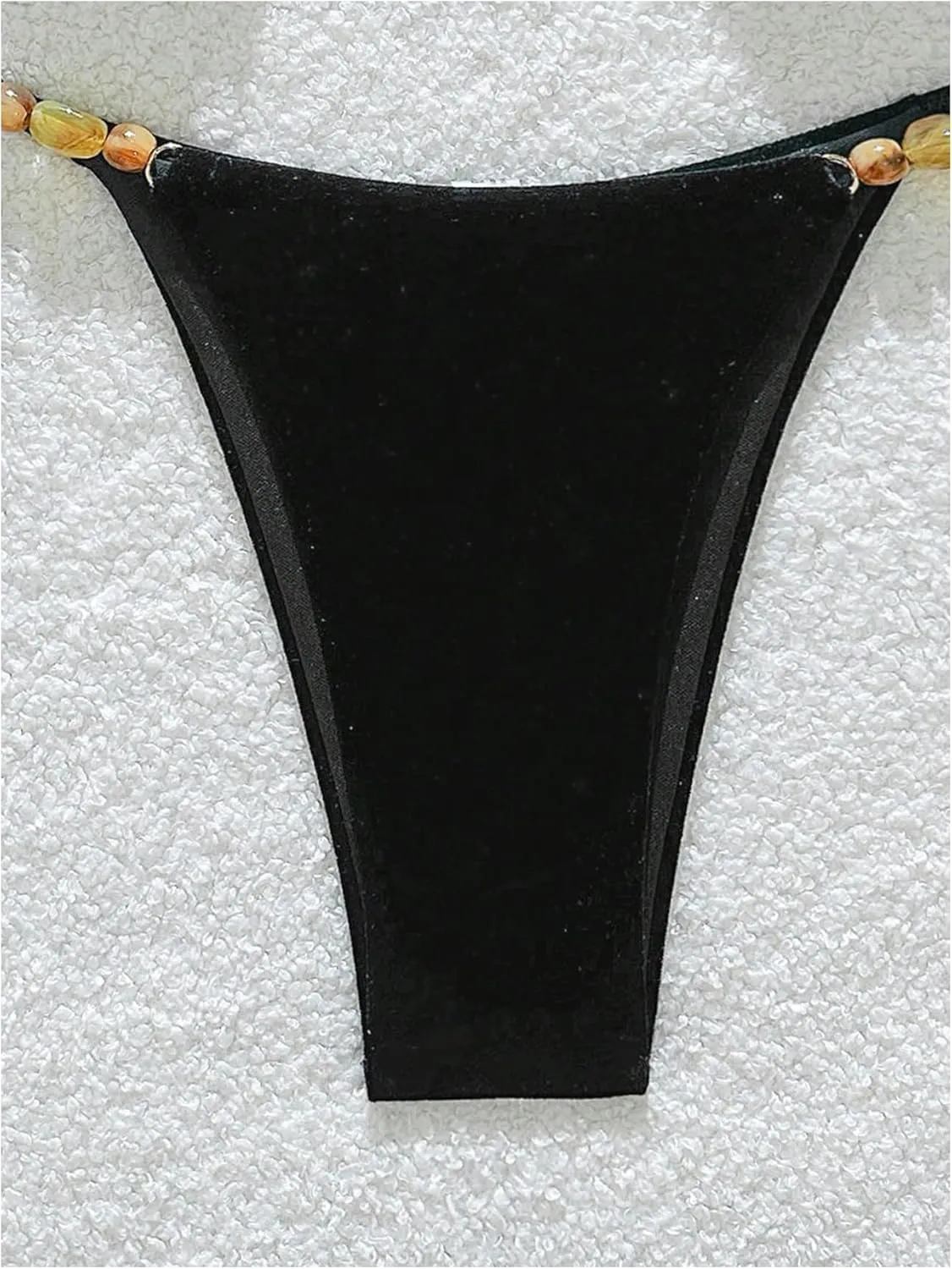 SOLY HUX Women's Halter Triangle Bathing Suit String Bikini Set Tie Side Two Piece Swimsuit