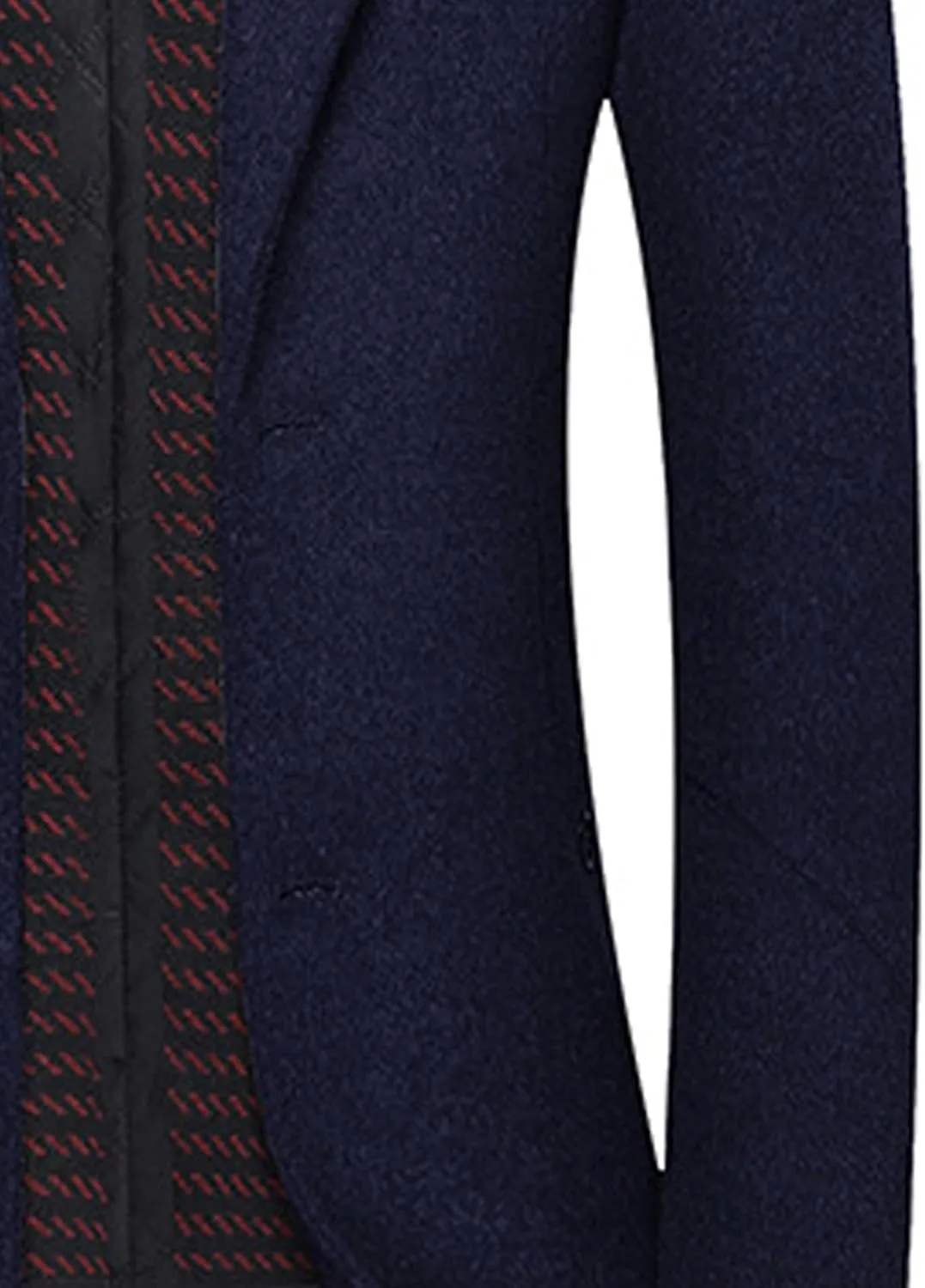 SOMTHRON Men's Wool Blend Pea Coat with Detachable Scarfs Single Breasted Notch Lapel Winter Mid Long Trench Coat Overcoat