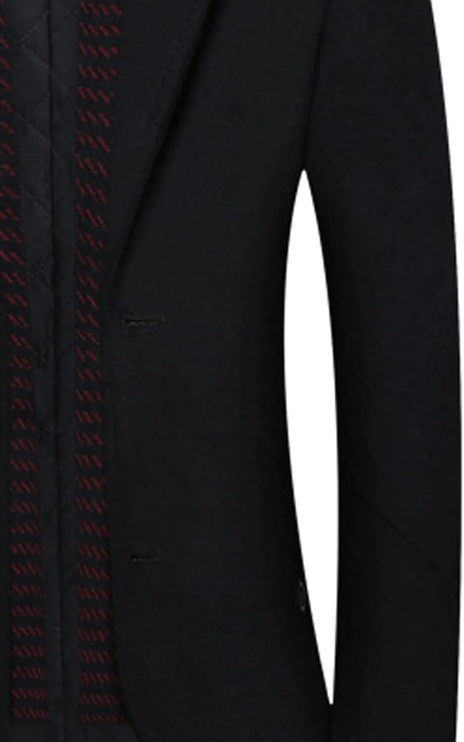 SOMTHRON Men's Wool Blend Pea Coat with Detachable Scarfs Single Breasted Notch Lapel Winter Mid Long Trench Coat Overcoat