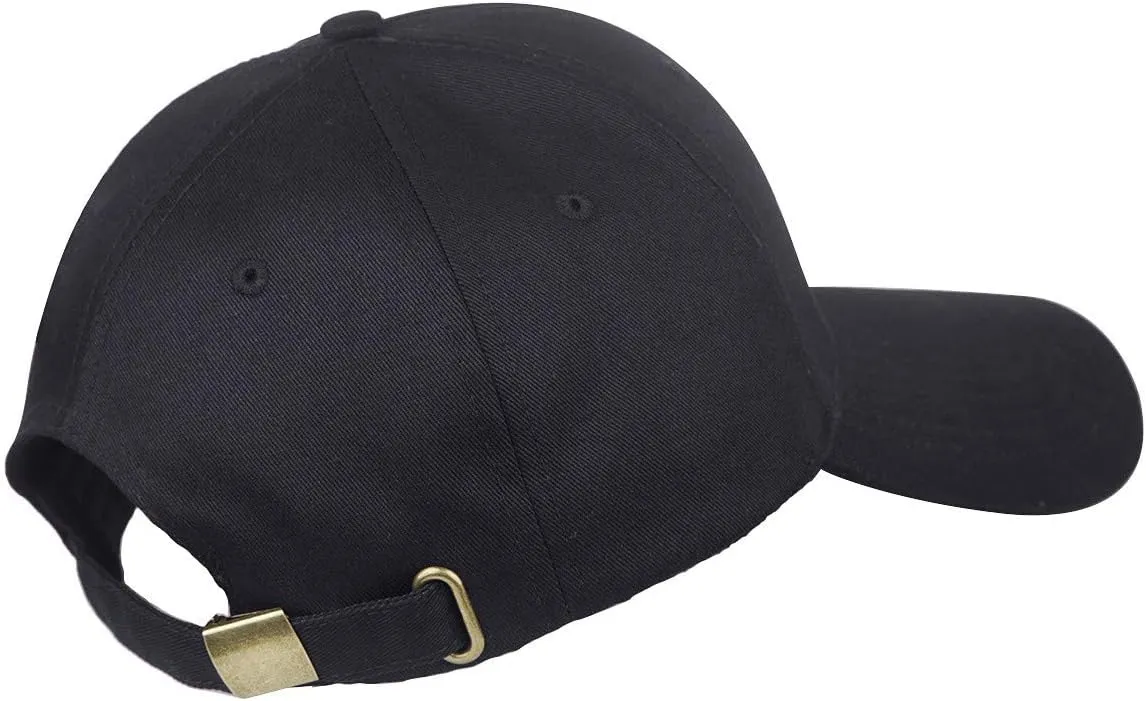 Sportmusies Ajustable Extra Long Bill Baseball Cap Men Women 100% Cotton Visor Hat