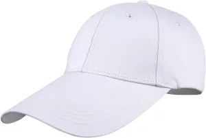 Sportmusies Ajustable Extra Long Bill Baseball Cap Men Women 100% Cotton Visor Hat