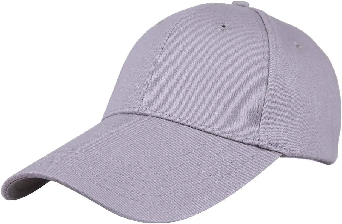Sportmusies Ajustable Extra Long Bill Baseball Cap Men Women 100% Cotton Visor Hat
