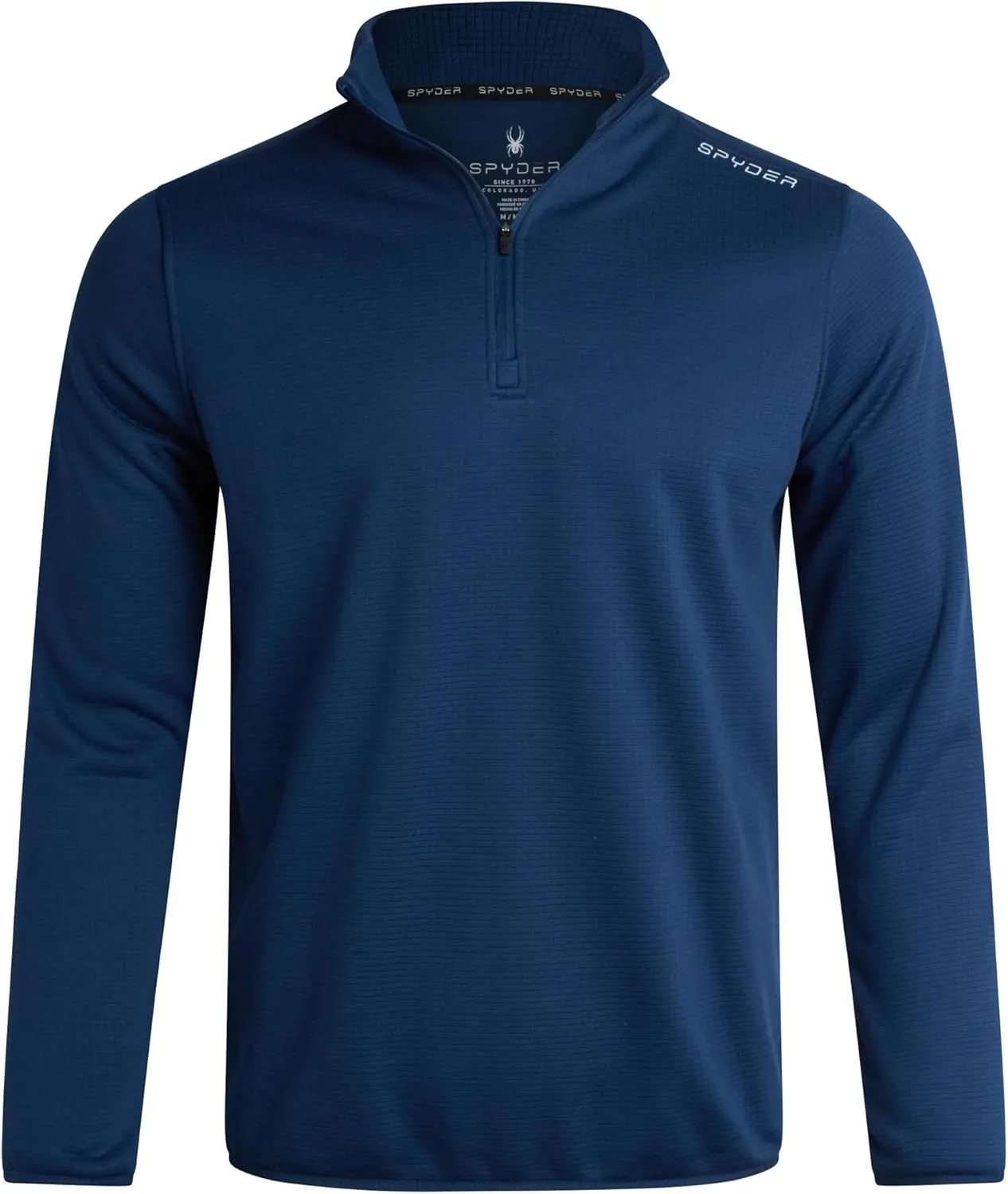 Spyder Mens Quarter Zip Pullover Sweatshirt - Athletic Fleece Sweater Quarter Zip Pullover Men - Mock Neck Sweatshirt for Men