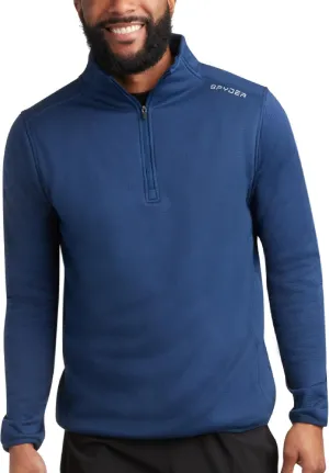 Spyder Mens Quarter Zip Pullover Sweatshirt - Athletic Fleece Sweater Quarter Zip Pullover Men - Mock Neck Sweatshirt for Men