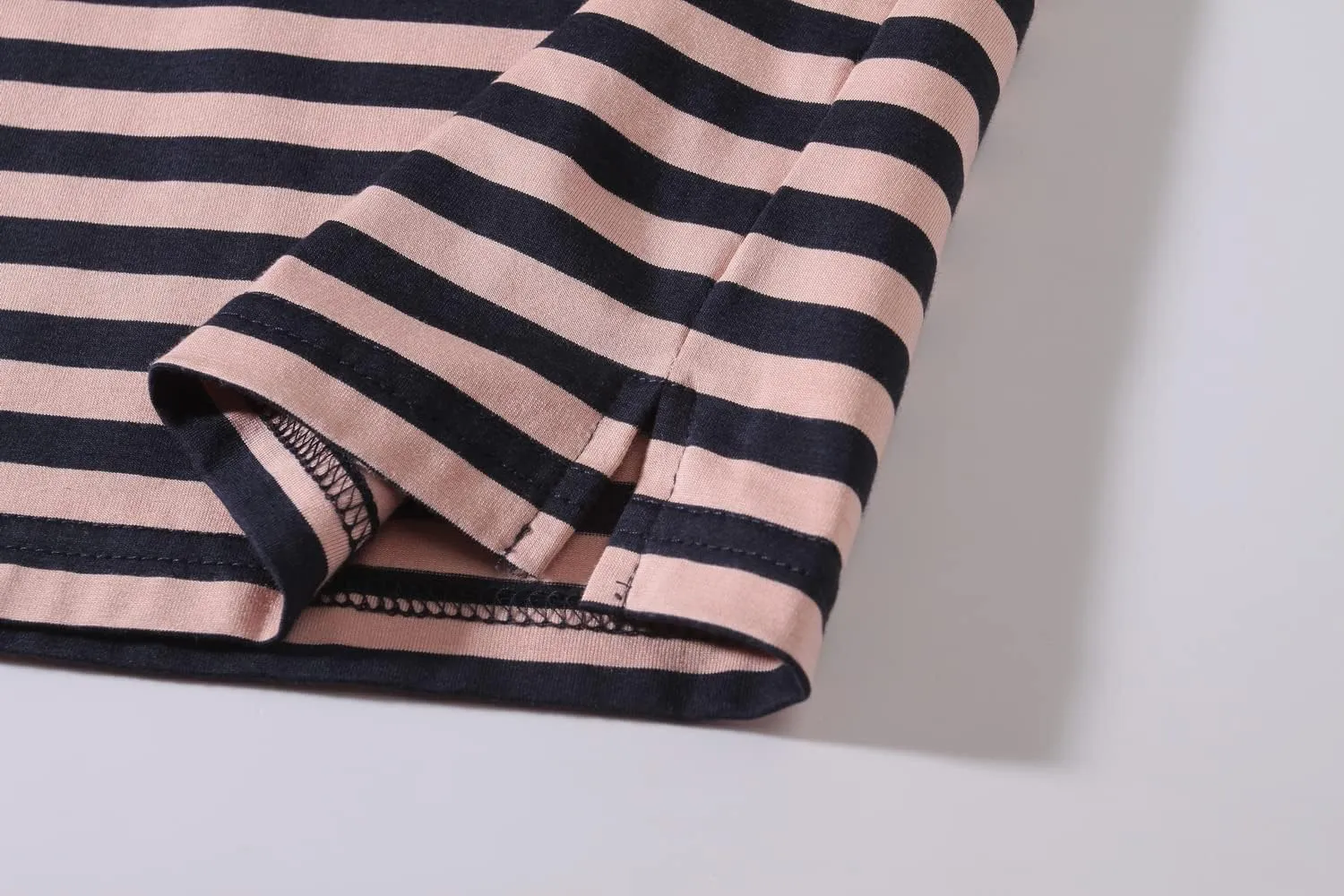 SSLR-Long-Sleeve-Tee-Shirts-for-Men-Striped T Shirts Crewneck Cotton Causal