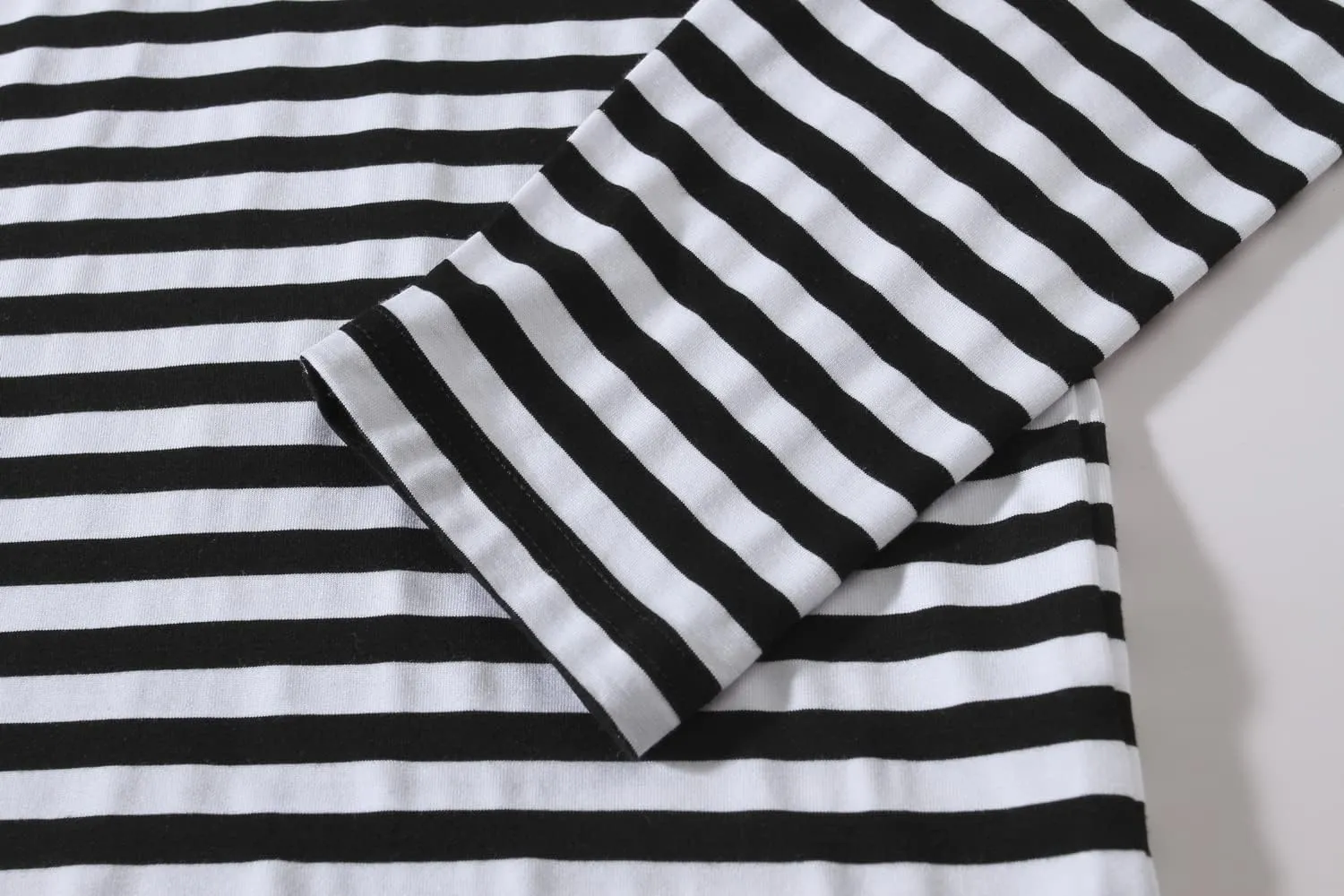 SSLR-Long-Sleeve-Tee-Shirts-for-Men-Striped T Shirts Crewneck Cotton Causal