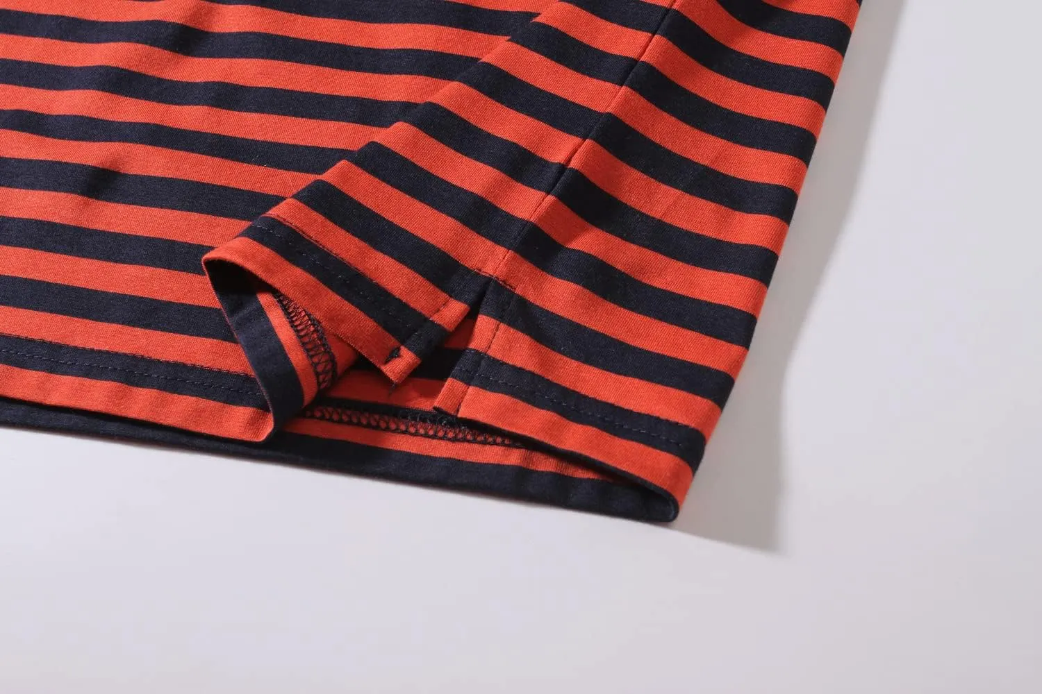 SSLR-Long-Sleeve-Tee-Shirts-for-Men-Striped T Shirts Crewneck Cotton Causal