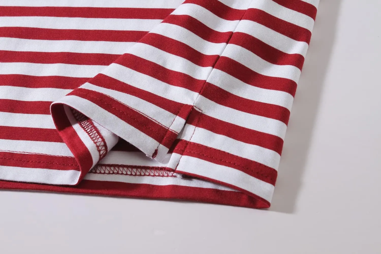 SSLR-Long-Sleeve-Tee-Shirts-for-Men-Striped T Shirts Crewneck Cotton Causal