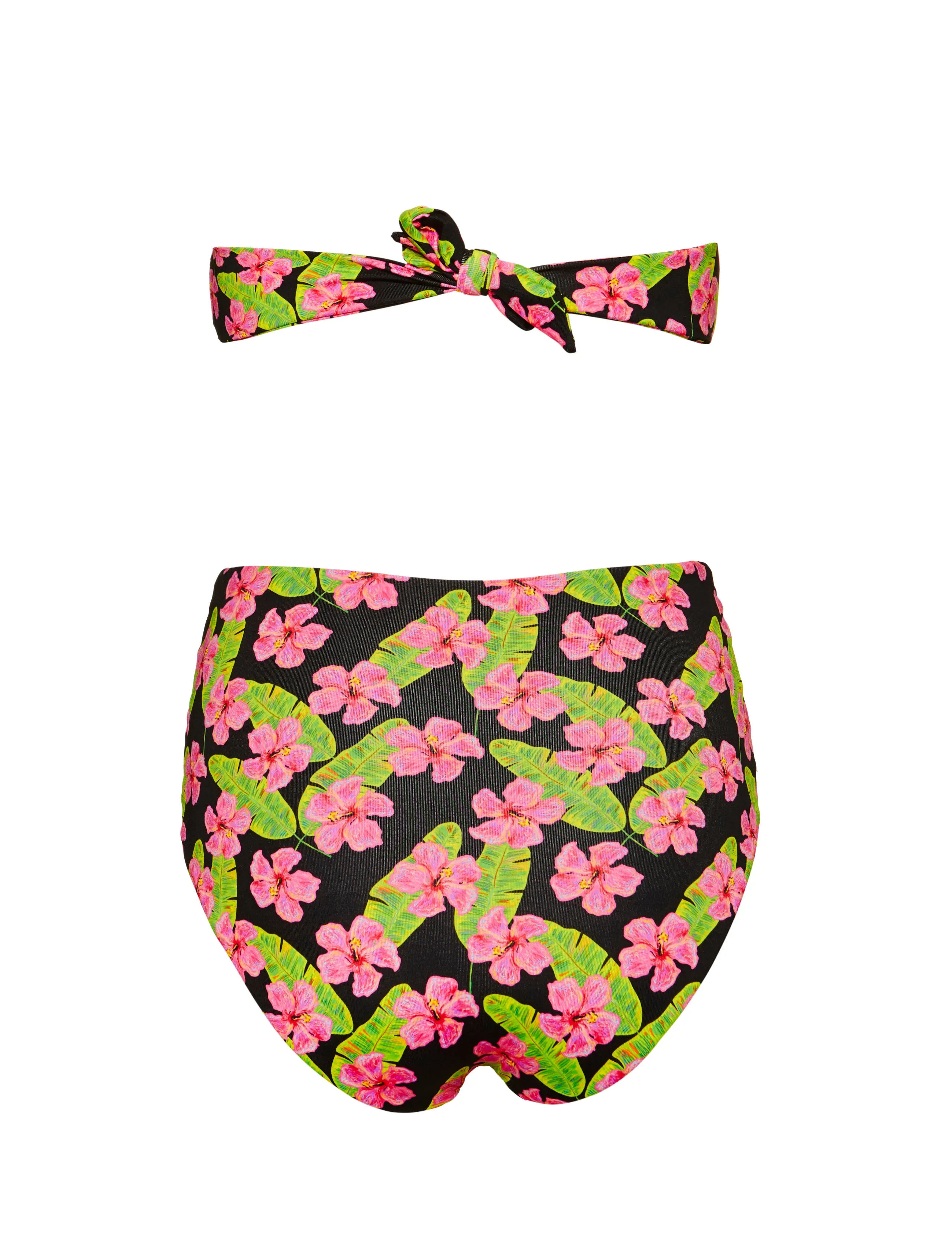 Strapless V/ Slip Highwasted