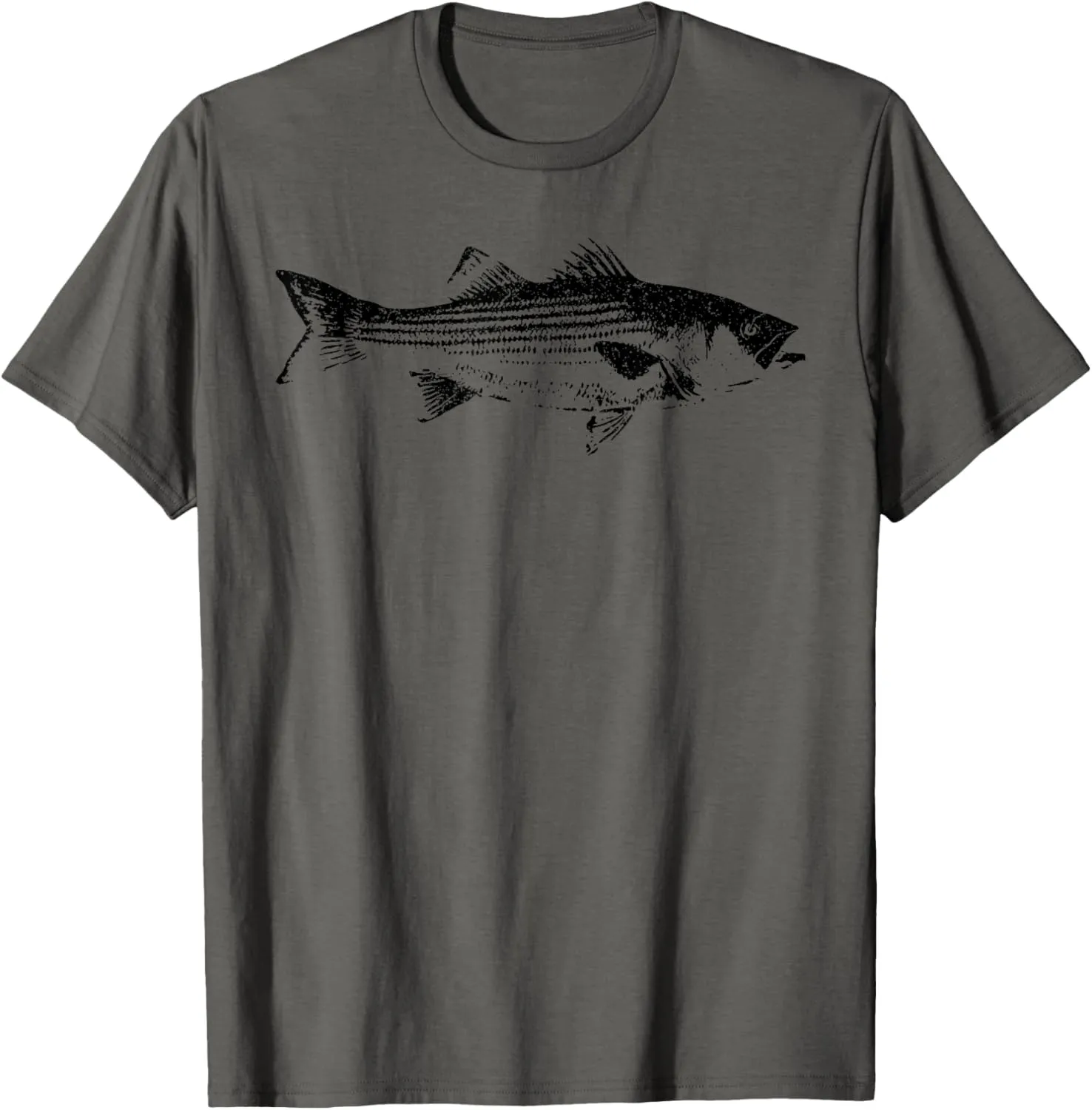 Striper Fishing Shirt // Striped Bass Lucky Fishing T-Shirt T-Shirt