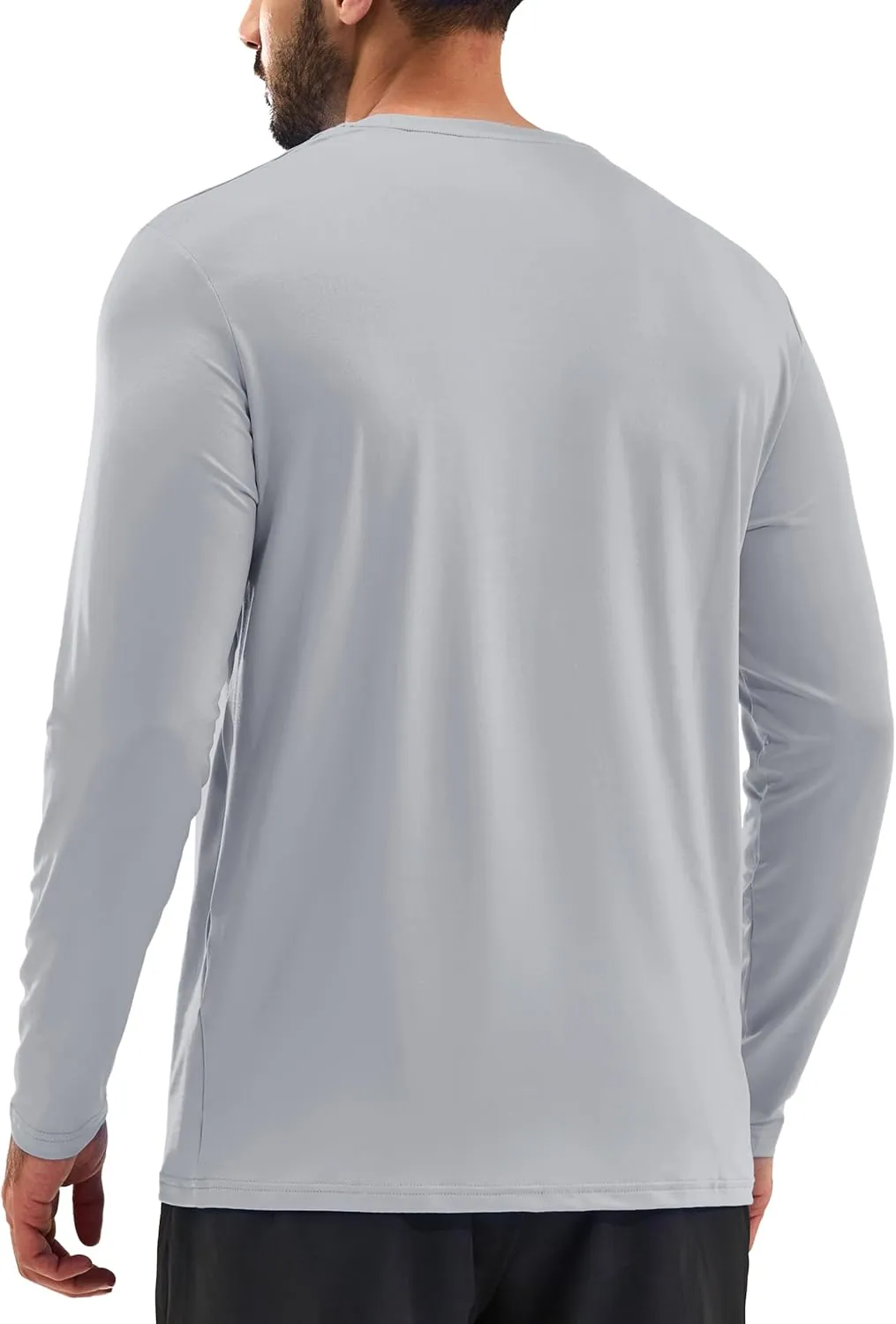 TACVASEN Men's Long Sleeve UPF 80  Shirts Sun Protection UV SPF Shirts Rash Guard Fishing Running Quick Dry Lightweight