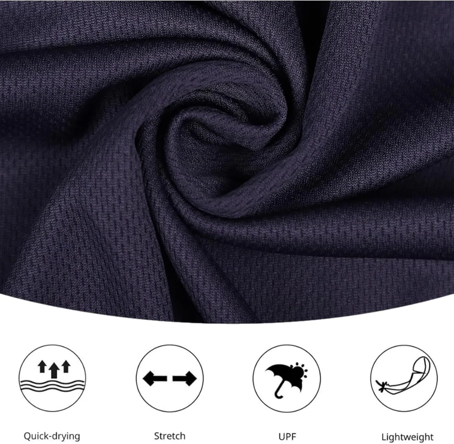 TanBridge 3-5 Pack Long Sleeve Shirts for Men Sun Protection Athletic Gym Workout Shirts for Running T-Shirt