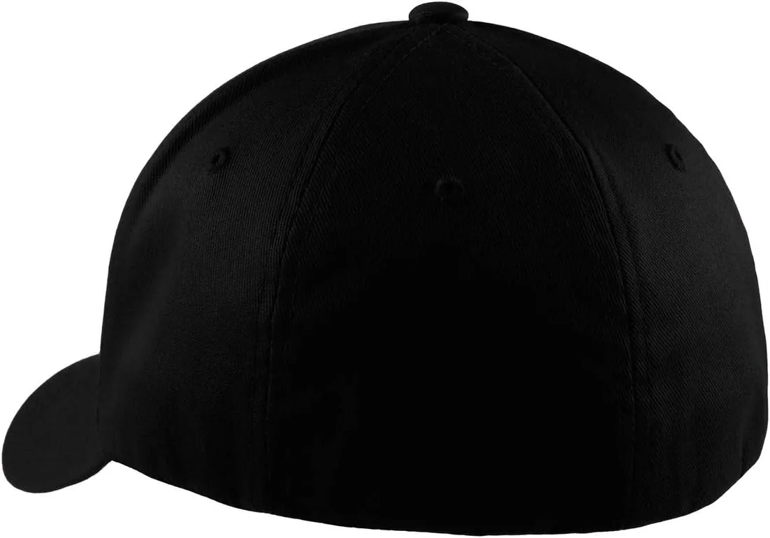 The Blackout American Flag 6277 Flex Fitted Baseball Cap - Custom Embroidered Black USA Flag Flex-Fitted Baseball hat