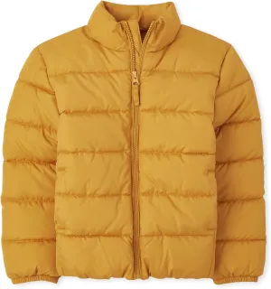 The Children's Place Boys' Big Kid Medium Weight Puffer Jacket, Wind, Water-Resistant Seasonal