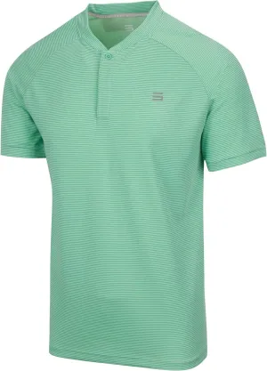 Three Sixty Six Collarless Golf Shirts for Men - Quick Dry Short Sleeve T-Shirt with 4-Way Stretch Fabric & UPF 30