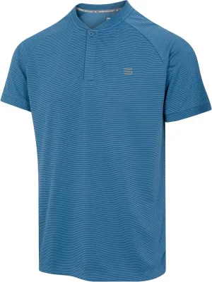 Three Sixty Six Collarless Golf Shirts for Men - Quick Dry Short Sleeve T-Shirt with 4-Way Stretch Fabric & UPF 30