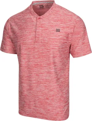 Three Sixty Six Collarless Golf Shirts for Men - Quick Dry Short Sleeve T-Shirt with 4-Way Stretch Fabric & UPF 30