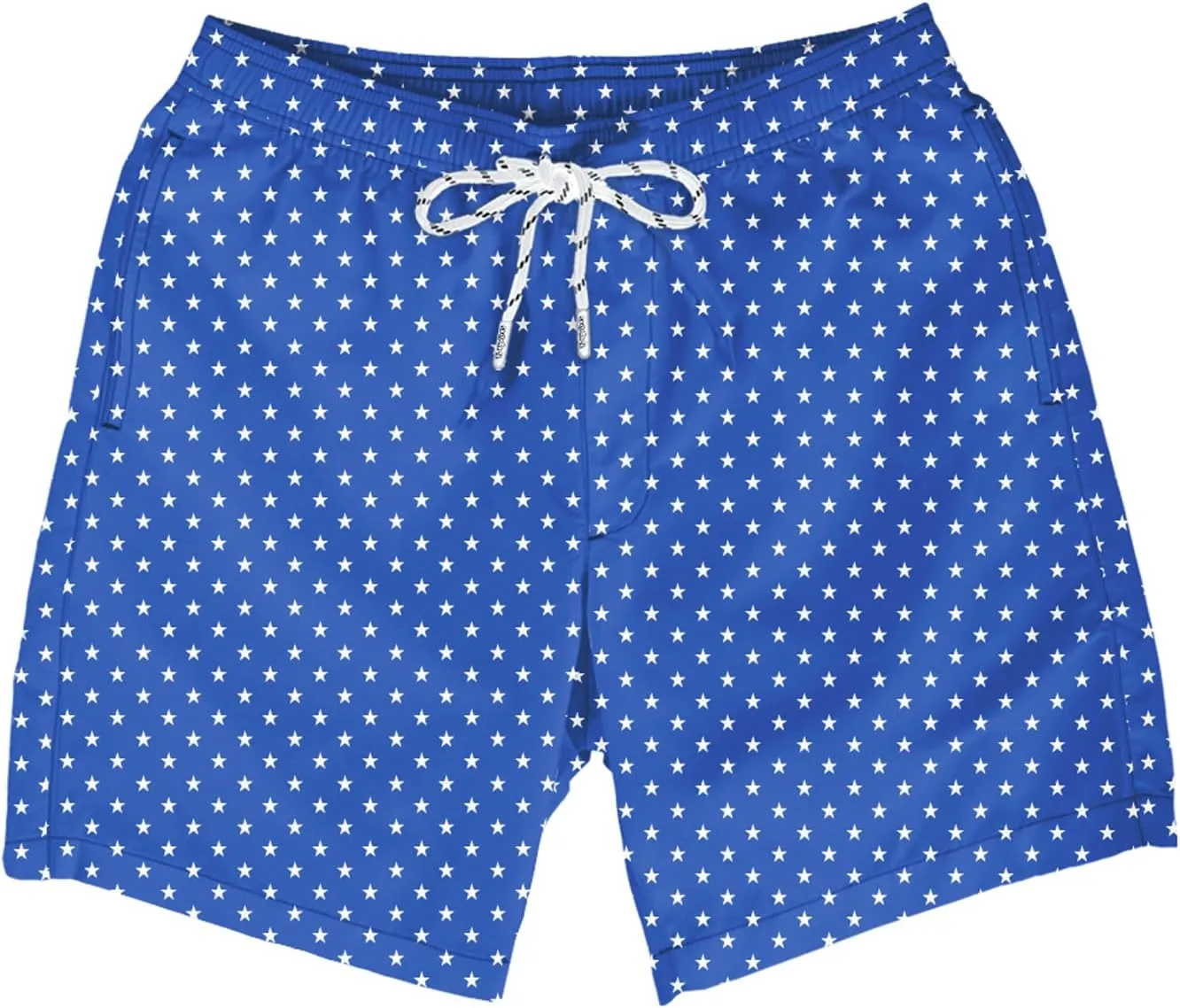 Tipsy Elves Men's USA Swimming Trunks 7'' Inseam 4 Way Stretch Fabric w/Mesh Liner Swim Trunks for Men Bathing Suit
