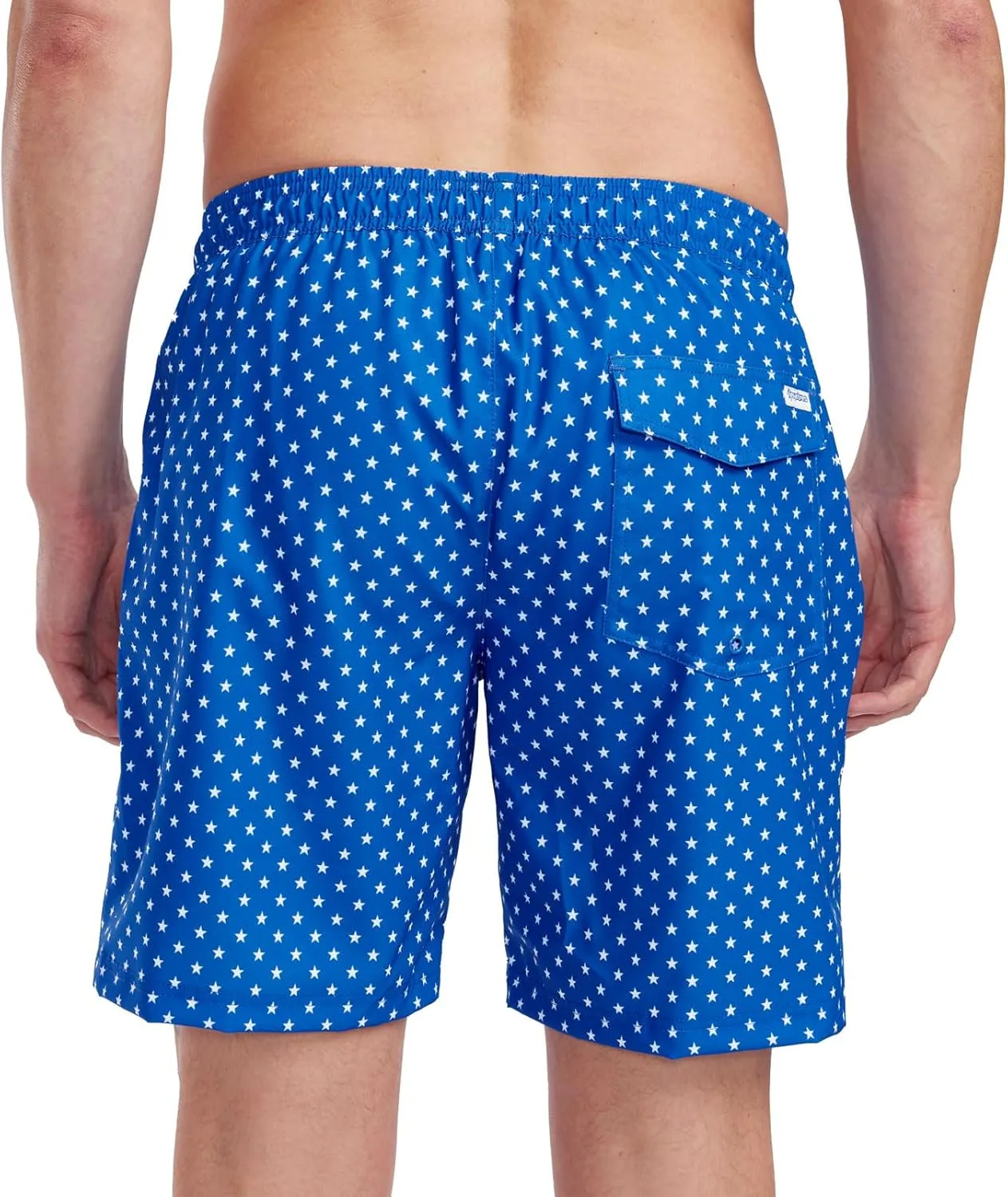 Tipsy Elves Men's USA Swimming Trunks 7'' Inseam 4 Way Stretch Fabric w/Mesh Liner Swim Trunks for Men Bathing Suit