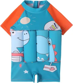Toddler One-Piece Swimsuit Beach Sport Summer Swimwear Hawaiian Floral Bathing Suit for Girls Boys