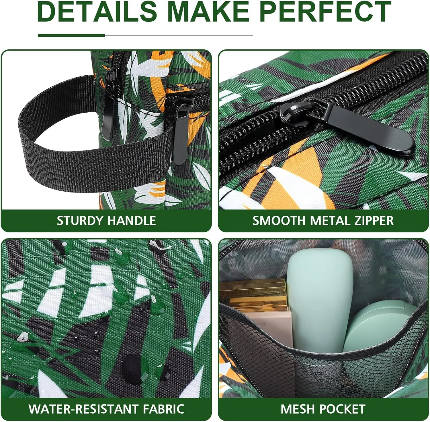 Toiletry Bag For Women & Men | Travel Toiletry Bag | Water-resistant Shaving Bag | Cosmetic Bag