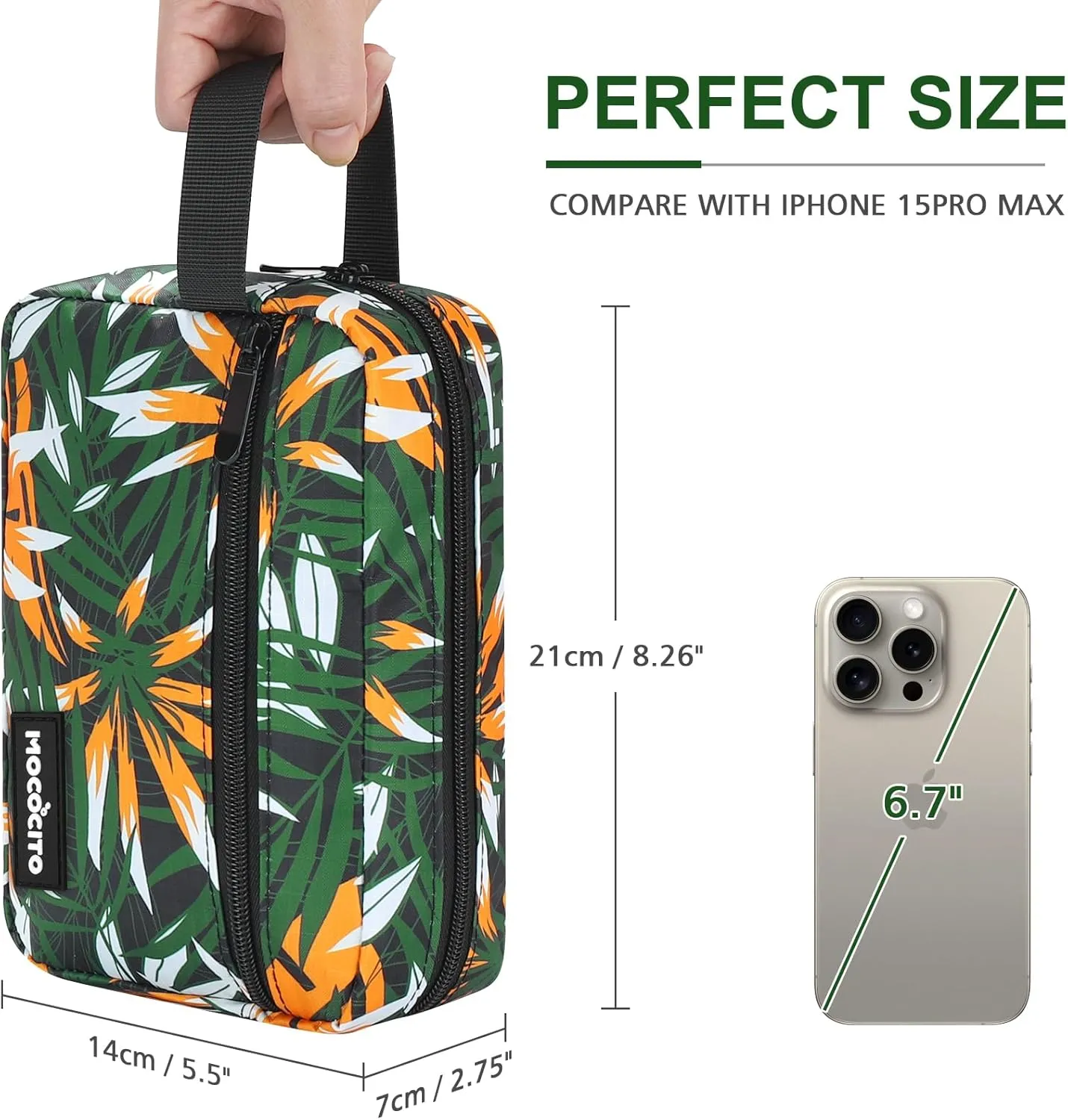 Toiletry Bag For Women & Men | Travel Toiletry Bag | Water-resistant Shaving Bag | Cosmetic Bag