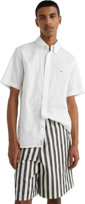 Tommy Hilfiger Short Sleeve Poplin Regular Fit, Men's Button Down Shirts