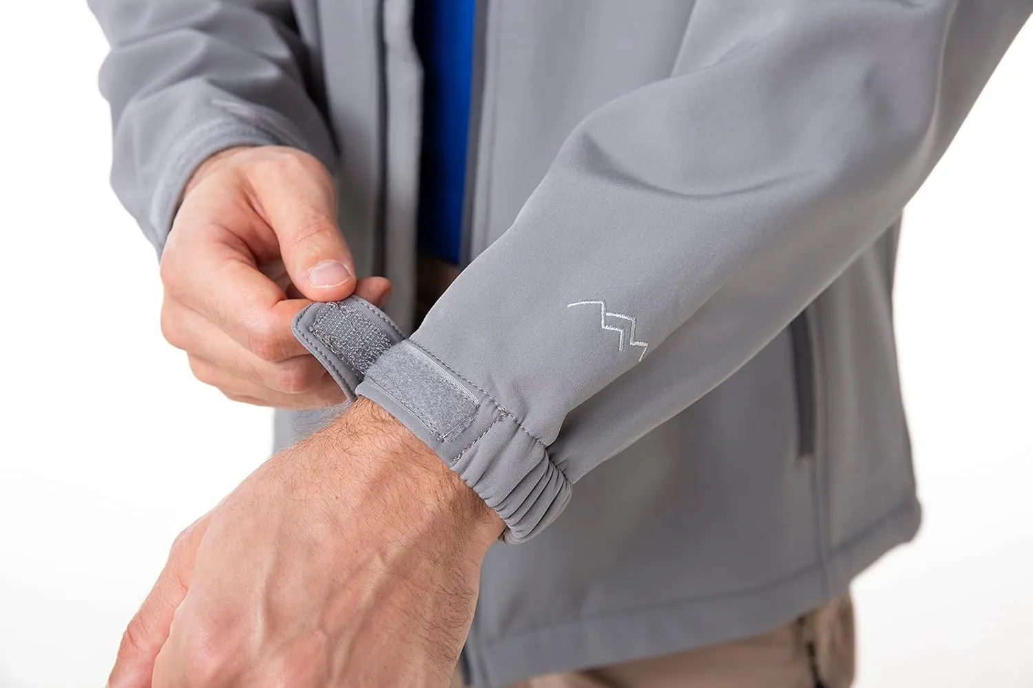 TRAILSIDE SUPPLY CO. Men's Softshell Jacket Fleece Lined Windbreaker,Lightweight Water Resistant Winter Coat