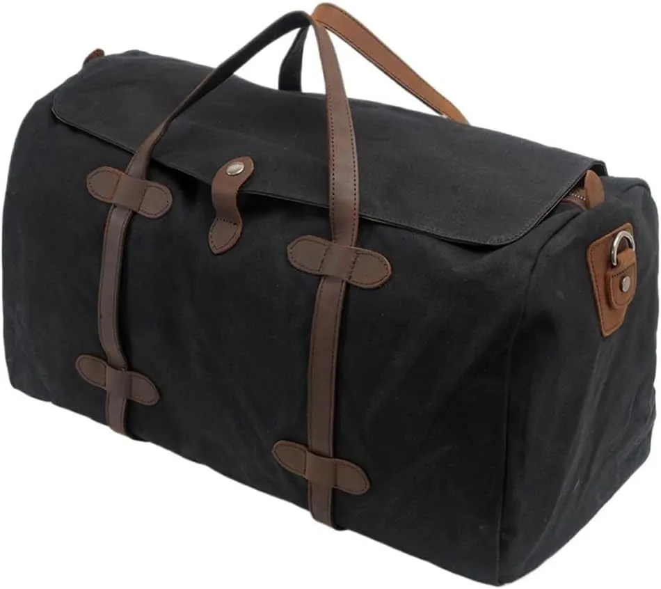 Travel Tote Duffel Bag for Men Large Computer Laptop Waterproof Vintage Weekender Overnight