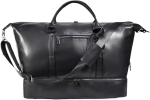 Travel Tote Duffel Bag for Men With Suitcase Handle Sleeve Vintage Leather Waterproof Laptop Handmade Messenger Bags