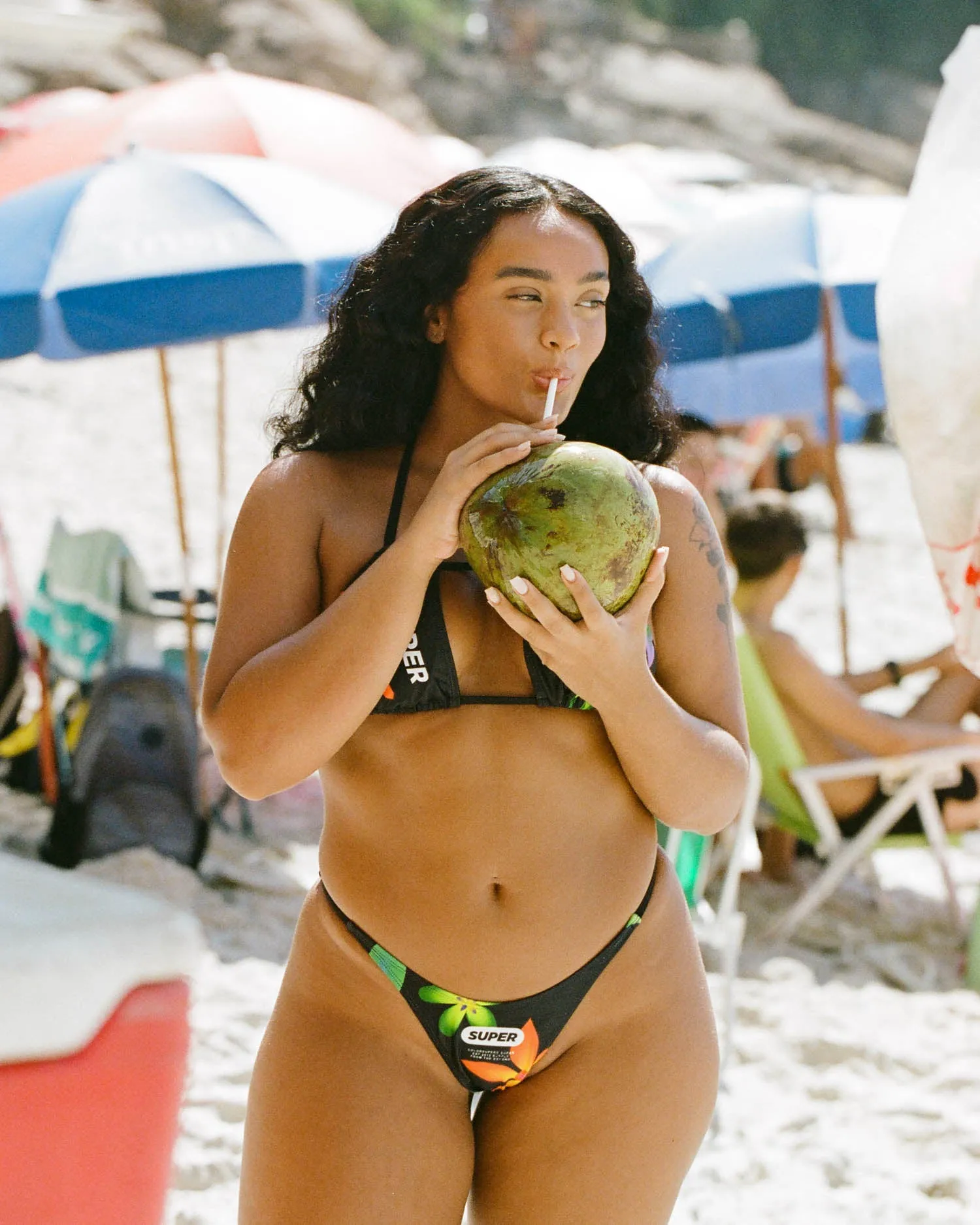 Tropical Black - (Thong Set)