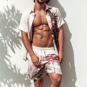 Two-Piece Hippie Style Short Sleeves Suit