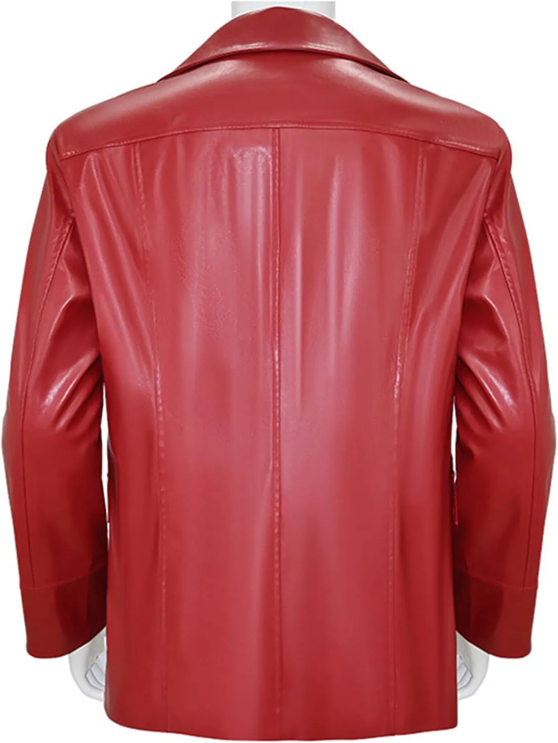 Tyler Durden Jacket Mens Faux Leather Coat with Sunglasses Halloween Halloween Fight Club Costume