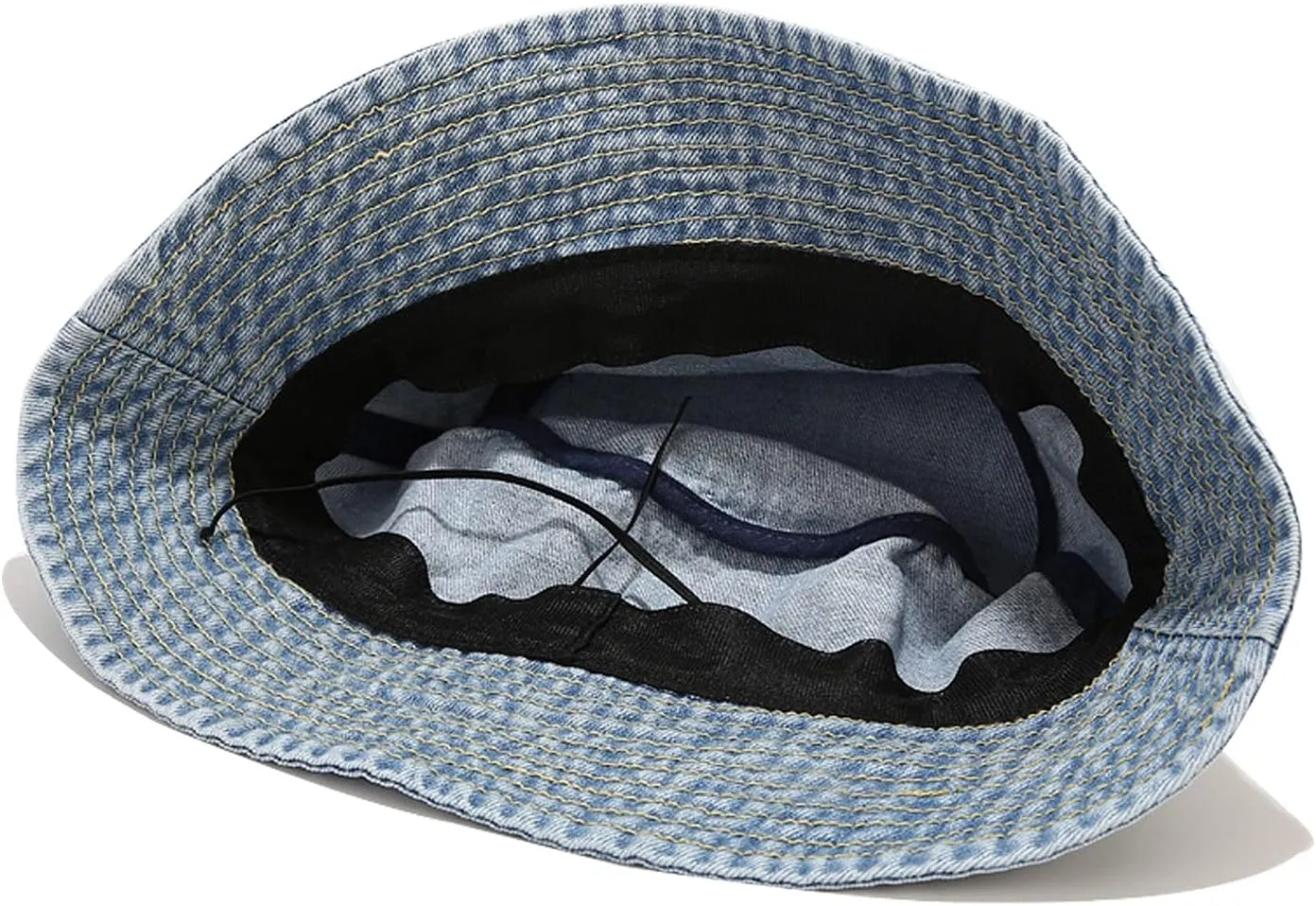 Umeepar Unisex Cotton Packable Denim Bucket Hat Beach Sun Hat for Men Women