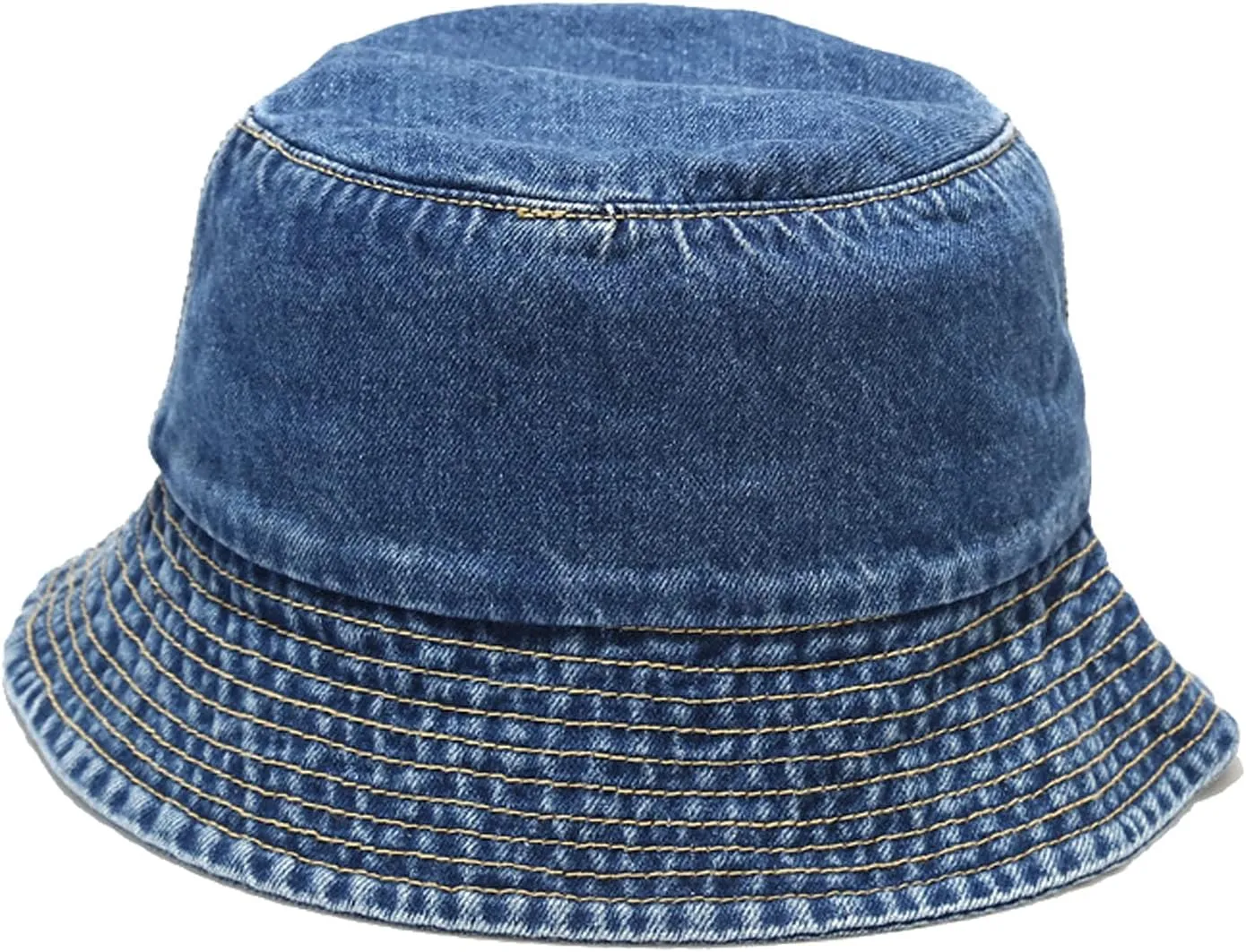 Umeepar Unisex Cotton Packable Denim Bucket Hat Beach Sun Hat for Men Women