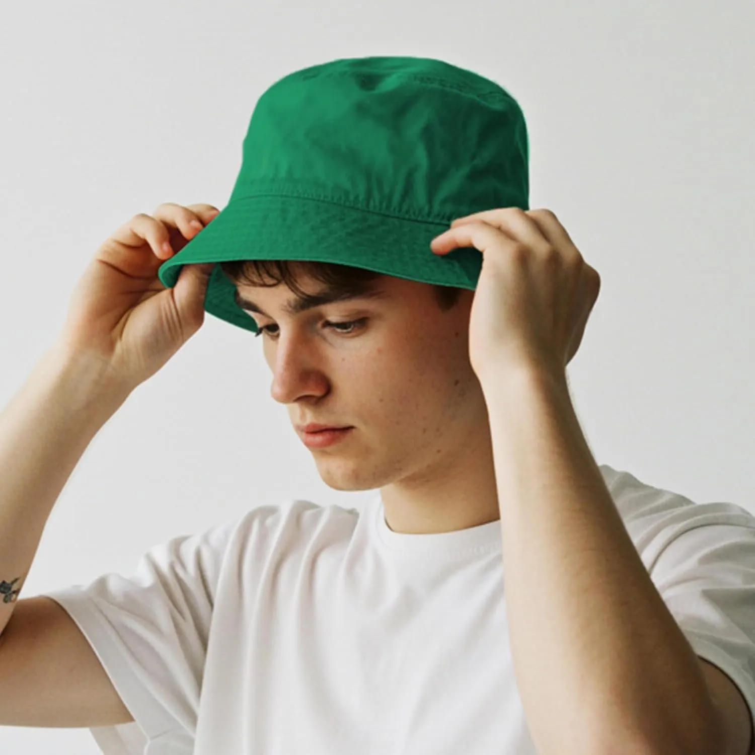 Unisex Athletic Bucket Hat Solid Colors Sun Hat with UV Protection for Outdoor Sports Packable Summer Hats