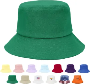 Unisex Athletic Bucket Hat Solid Colors Sun Hat with UV Protection for Outdoor Sports Packable Summer Hats